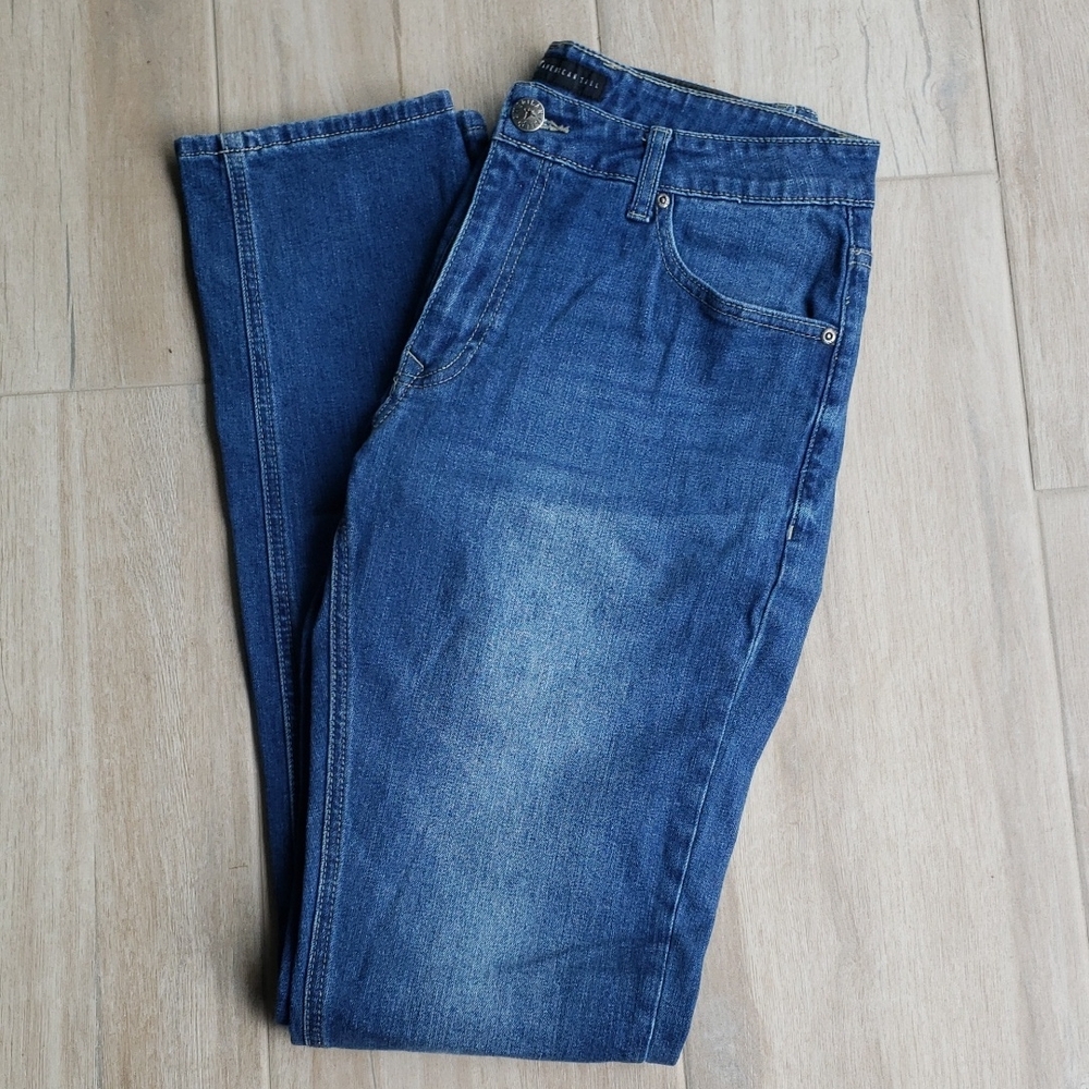 American Tall Mens Jeans 34/36 Classic Blue Slim Straight Fit